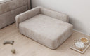 Hondenslaapbank BelloCouch 80 × 60 cm in Ribstof
