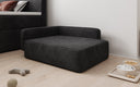 Hondenslaapbank BelloCouch 80 × 60 cm in Ribstof