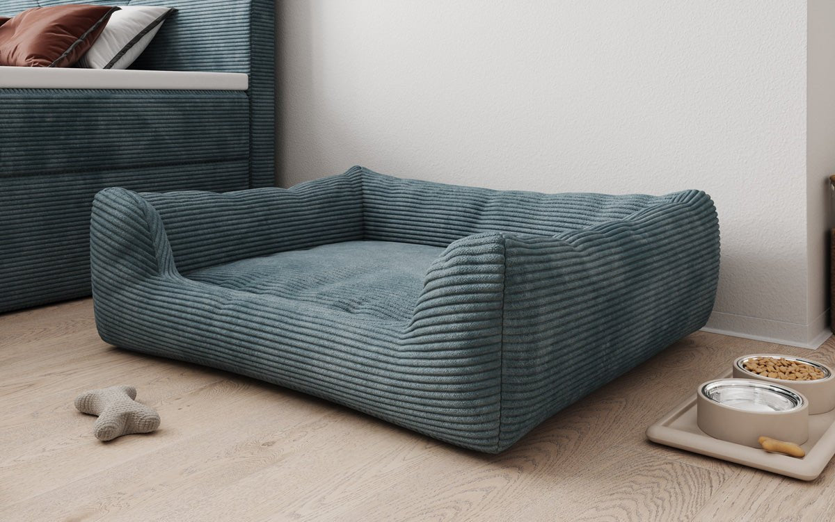 Hondenbed Cosmo 120 × 80 cm in Ribstof