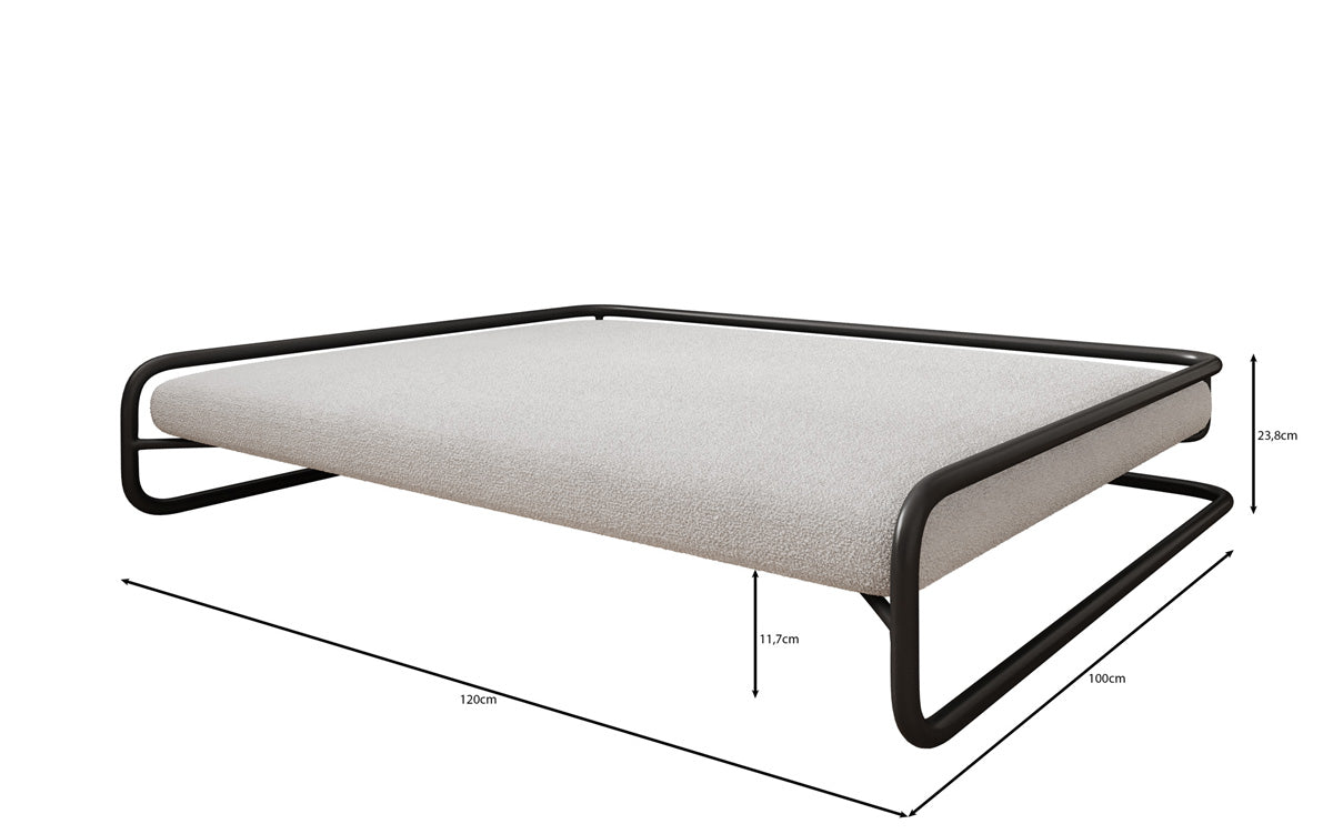 Lit pour chien Arlo 100×120 cm en Bouclé
