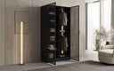 Moduro Luno – Design-Kleiderschrank mit Glasfront und LED-Innenbeleuchtung