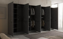 Moduro Faro XL – Viermoduliger Design-Kleiderschrank mit strukturierter MDF-Front