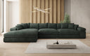 Designer Ecksofa Bernardo Maxi mit breiter Ottomane in Cord
