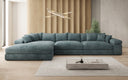 Designer Ecksofa Bernardo Maxi mit breiter Ottomane in Cord