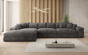 Designer Ecksofa Bernardo Maxi mit breiter Ottomane in Cord