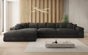 Designer Ecksofa Bernardo Maxi mit breiter Ottomane in Cord