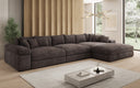 Designer Ecksofa Bernardo Maxi mit breiter Ottomane in Cord