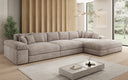 Designer Ecksofa Bernardo Maxi mit breiter Ottomane in Cord