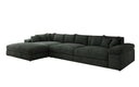 Designer Ecksofa Bernardo Maxi mit breiter Ottomane in Cord