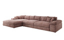 Designer Ecksofa Bernardo Maxi mit breiter Ottomane in Cord