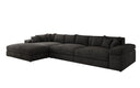 Designer Ecksofa Bernardo Maxi mit breiter Ottomane in Cord