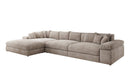 Designer Ecksofa Bernardo Maxi mit breiter Ottomane in Cord