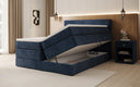 Lit boxspring Noren avec rangement en Velours