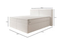 Boxspringbed Ophelia met laden in Teddystof Bouclé