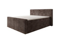 Lit boxspring Ophelia II avec tiroirs en côtelé