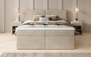 Boxspringbed Ophelia met laden in fluweel