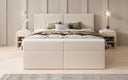 Boxspringbed Ophelia met laden in Teddystof Bouclé