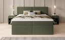 Boxspringbed Ophelia met laden in Teddystof Bouclé