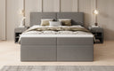 Boxspringbed Ophelia met laden in Teddystof Bouclé