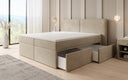 Boxspringbed Ophelia met laden in fluweel