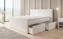 Boxspringbed Ophelia met laden in Teddystof Bouclé
