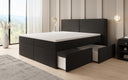 Boxspringbed Ophelia met laden in Teddystof Bouclé