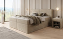 Boxspringbed Ophelia met laden in fluweel