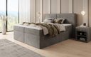 Boxspringbed Ophelia met laden in fluweel