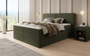 Boxspringbed Ophelia met laden in Teddystof Bouclé