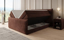 Boxspringbett Liana II mit hochklappbarem Stauraum in Samt