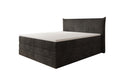 Boxspringbed Liana met opklapbare opbergruimte in Ribstof
