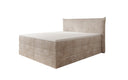 Boxspringbed Liana met opklapbare opbergruimte in Ribstof