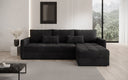 Designer Ecksofa Roma in Cord mit Schlaf- und Klappfunktion