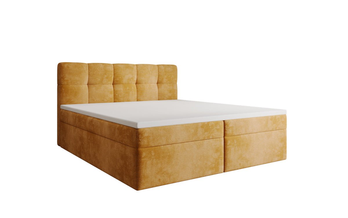 Boxspringbett Cozy II in Cord mit Stauraum