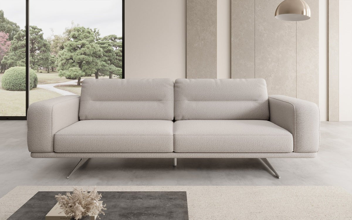 Designer Sofa Torino 3 Sitzer in Bouclé