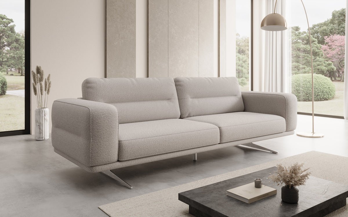 Designer Sofa Torino 3 Sitzer in Bouclé