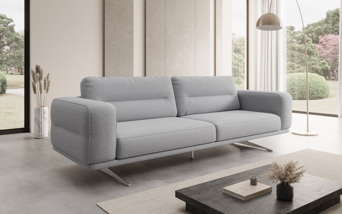 Designer Sofa Torino 3 Sitzer in Bouclé