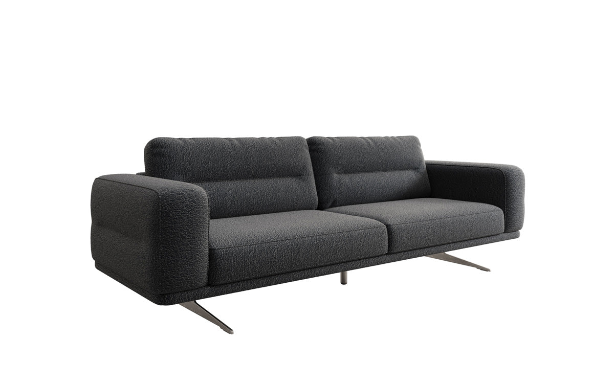 Designer Sofa Torino 3 Sitzer in Bouclé