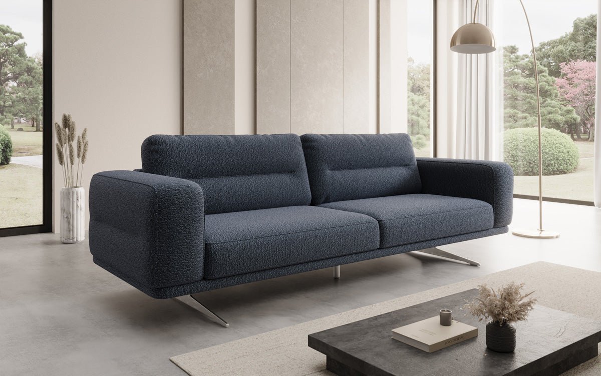 Designer Sofa Torino 3 Sitzer in Bouclé