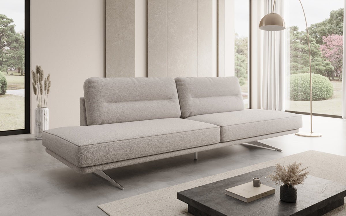 Designbank Torino 3-zits open in Bouclé
