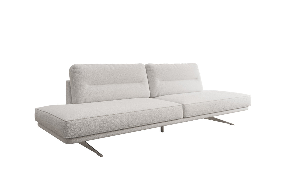 Designbank Torino 3-zits open in Bouclé