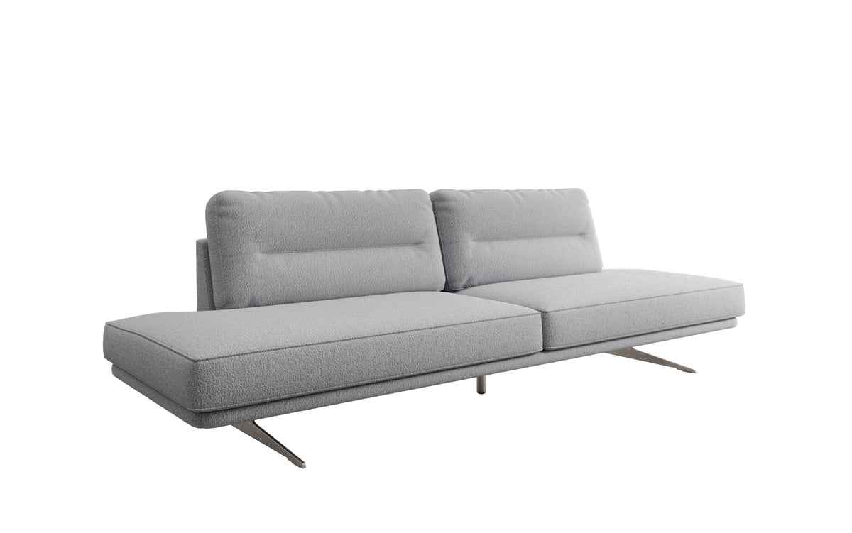 Designbank Torino 3-zits open in Bouclé