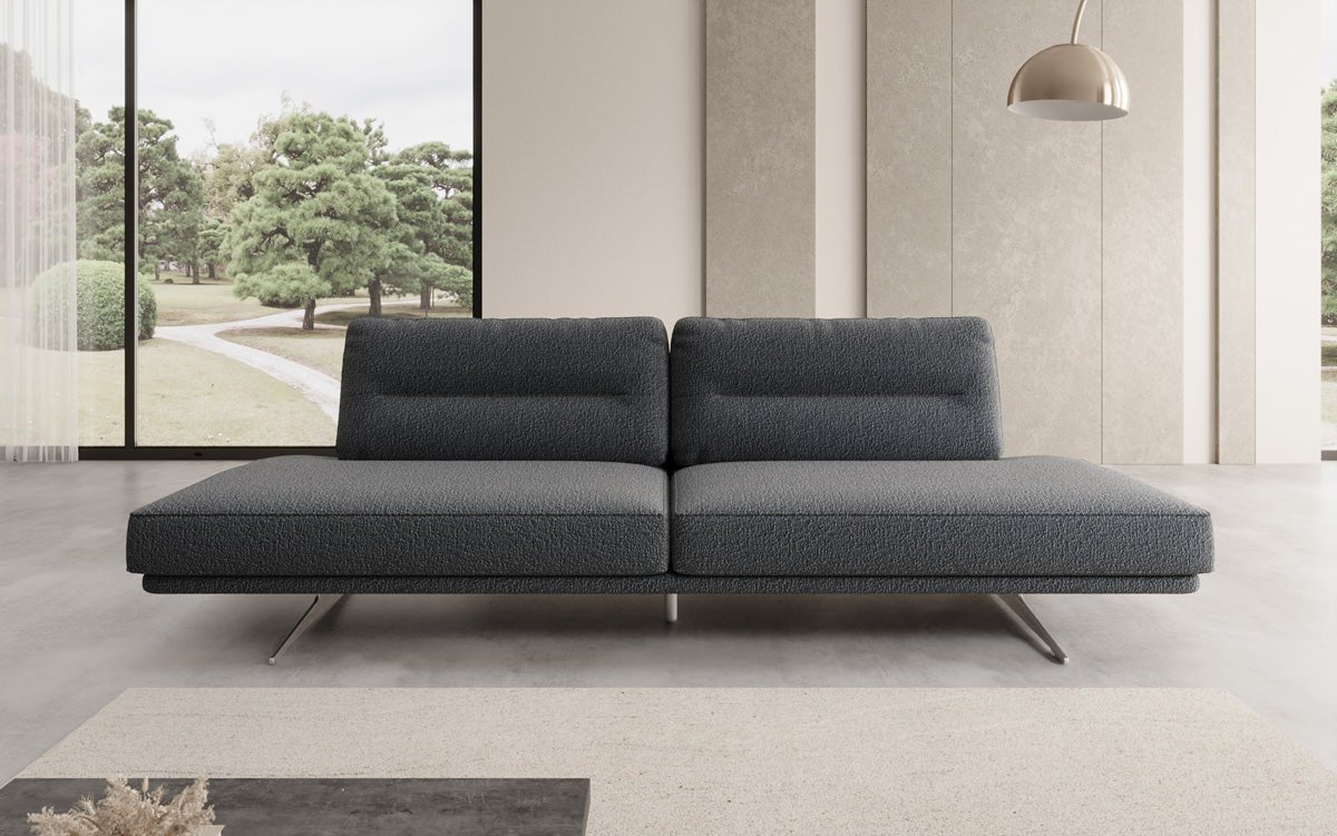 Designbank Torino 3-zits open in Bouclé