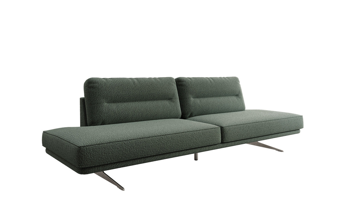 Designbank Torino 3-zits open in Bouclé