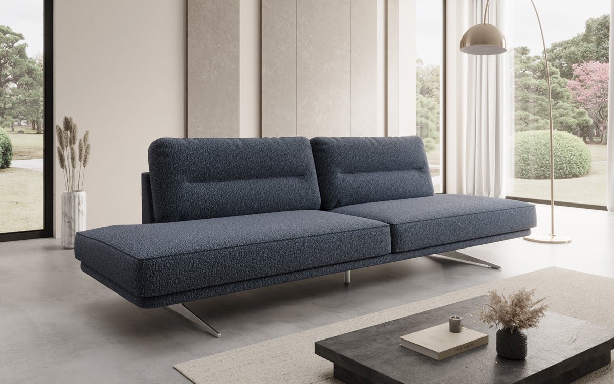 Designbank Torino 3-zits open in Bouclé
