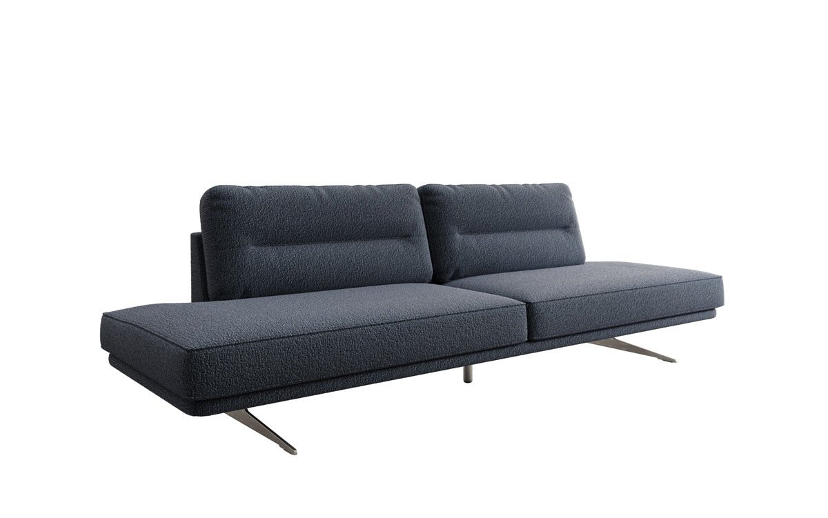 Designbank Torino 3-zits open in Bouclé
