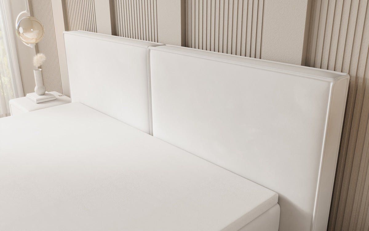 Boxspringbed Ophelia met zwevende look in Fluweel