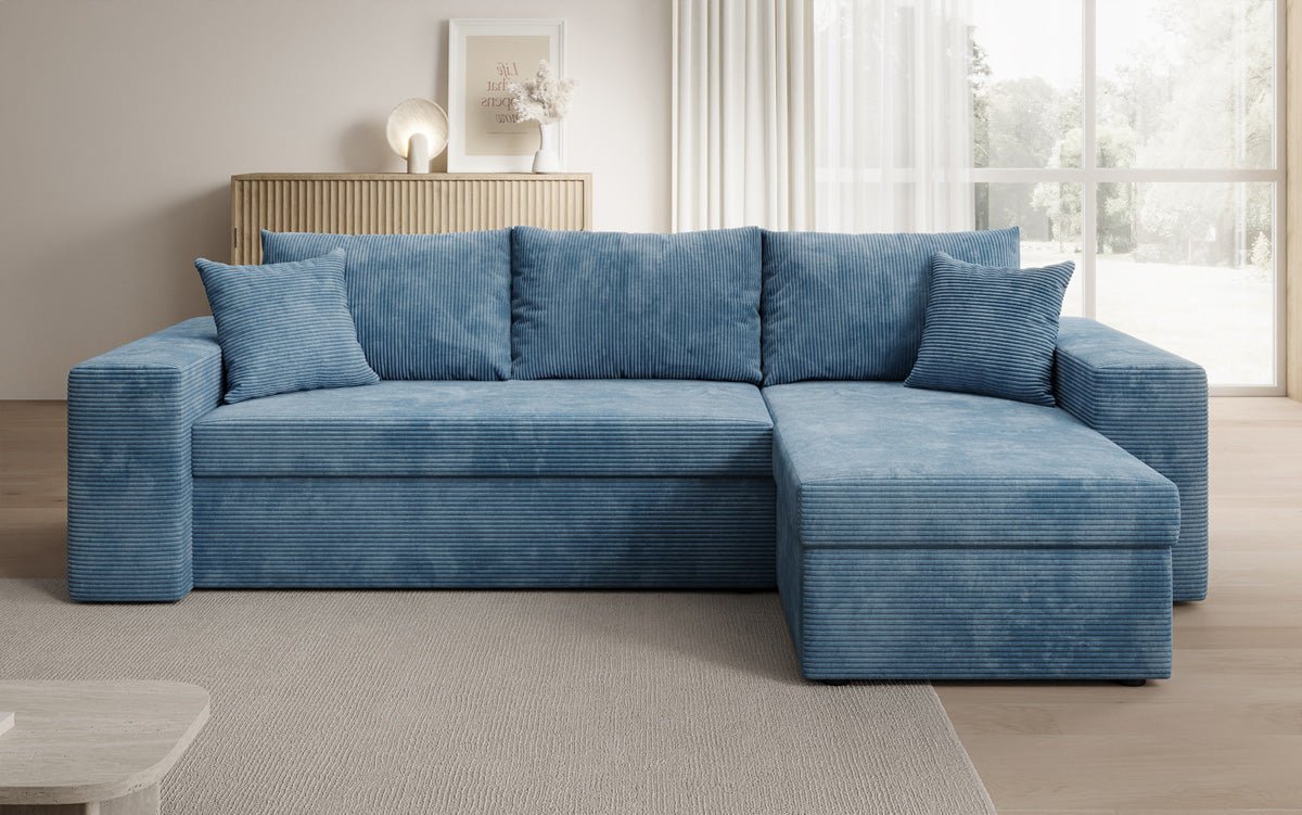 Designer Sofa Denver Cord met slaap- en klapfunctie