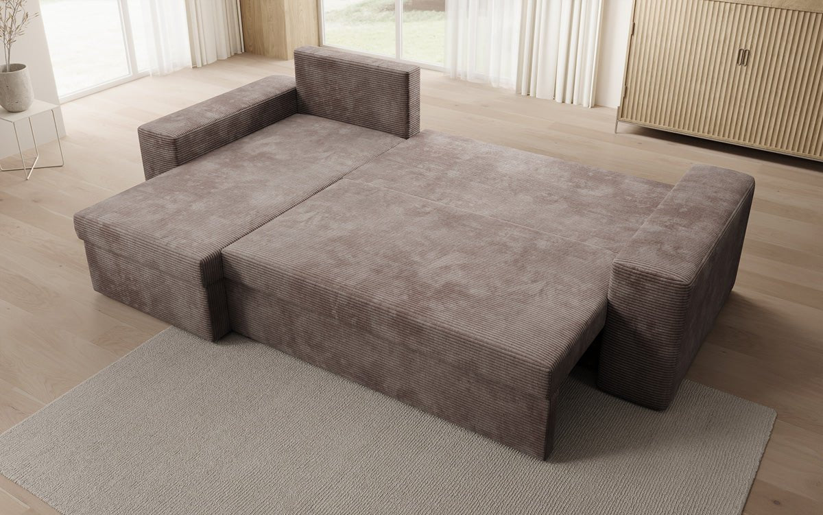 Designer Sofa Denver Cord met slaap- en klapfunctie