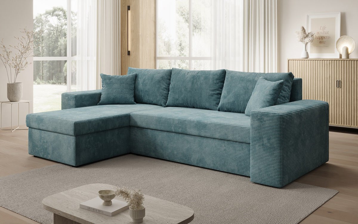 Designer Sofa Denver Cord met slaap- en klapfunctie